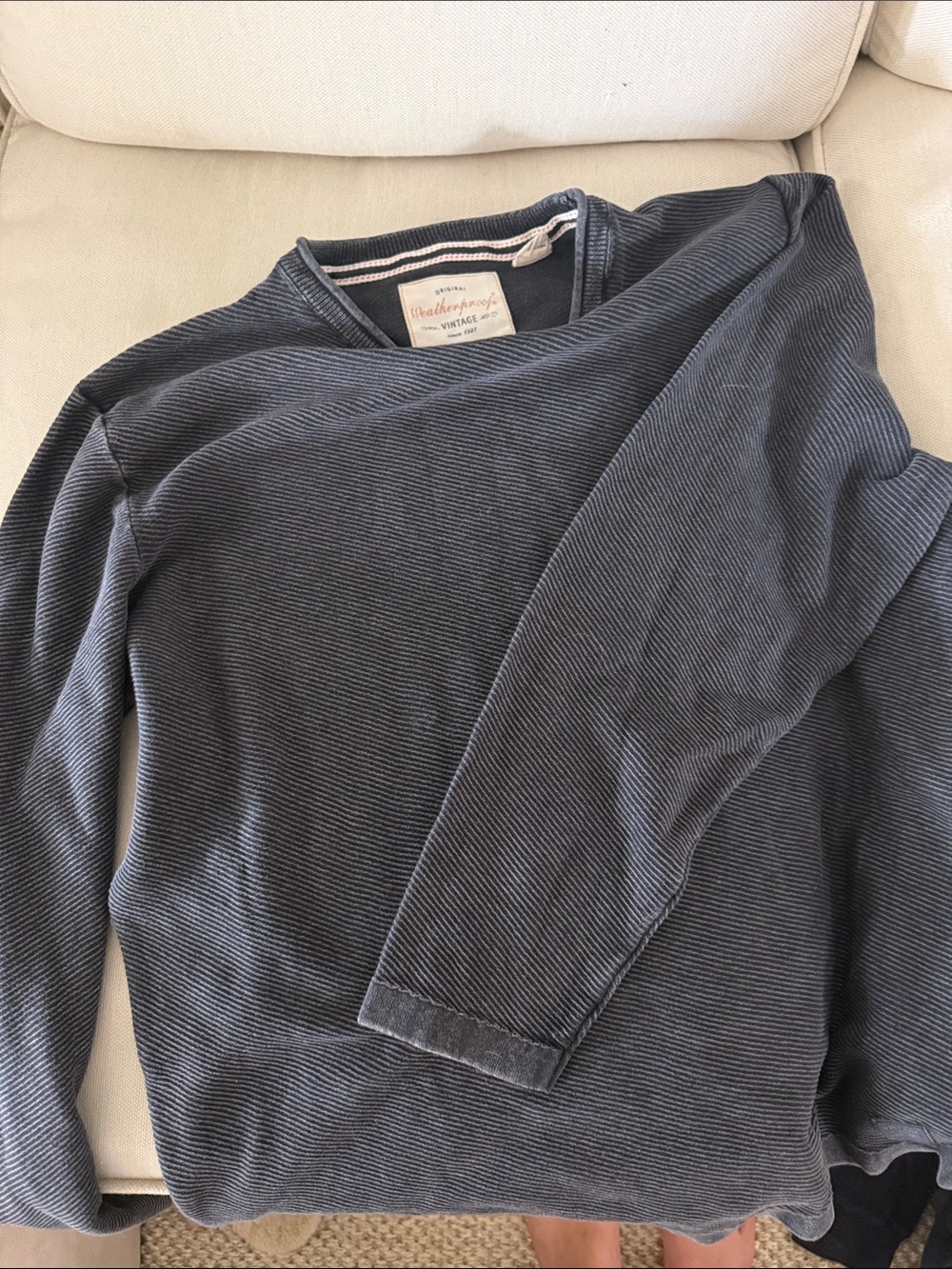 Weatherproof Men's Long Sleeve Crewneck Shirt - Navy